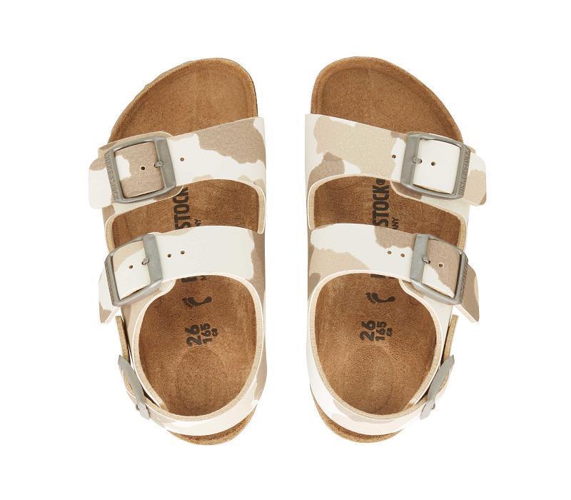 Milano Birkenstock Birko-flor Regular Detske Biele Maskacove | SK 434XYU